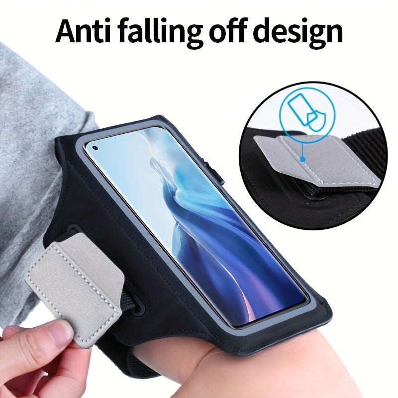 7.0-inch Large Zipper Mobile phone Arm Band with Touchscreen Pocket & Adjustable Strap