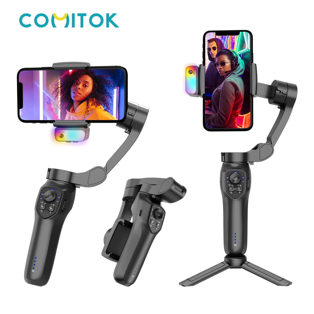 Universal Mobile phone Tripod Head Stabilizer- 360 degrees Rotating Mount with cold shoe for vlogging, Photography & video Recording