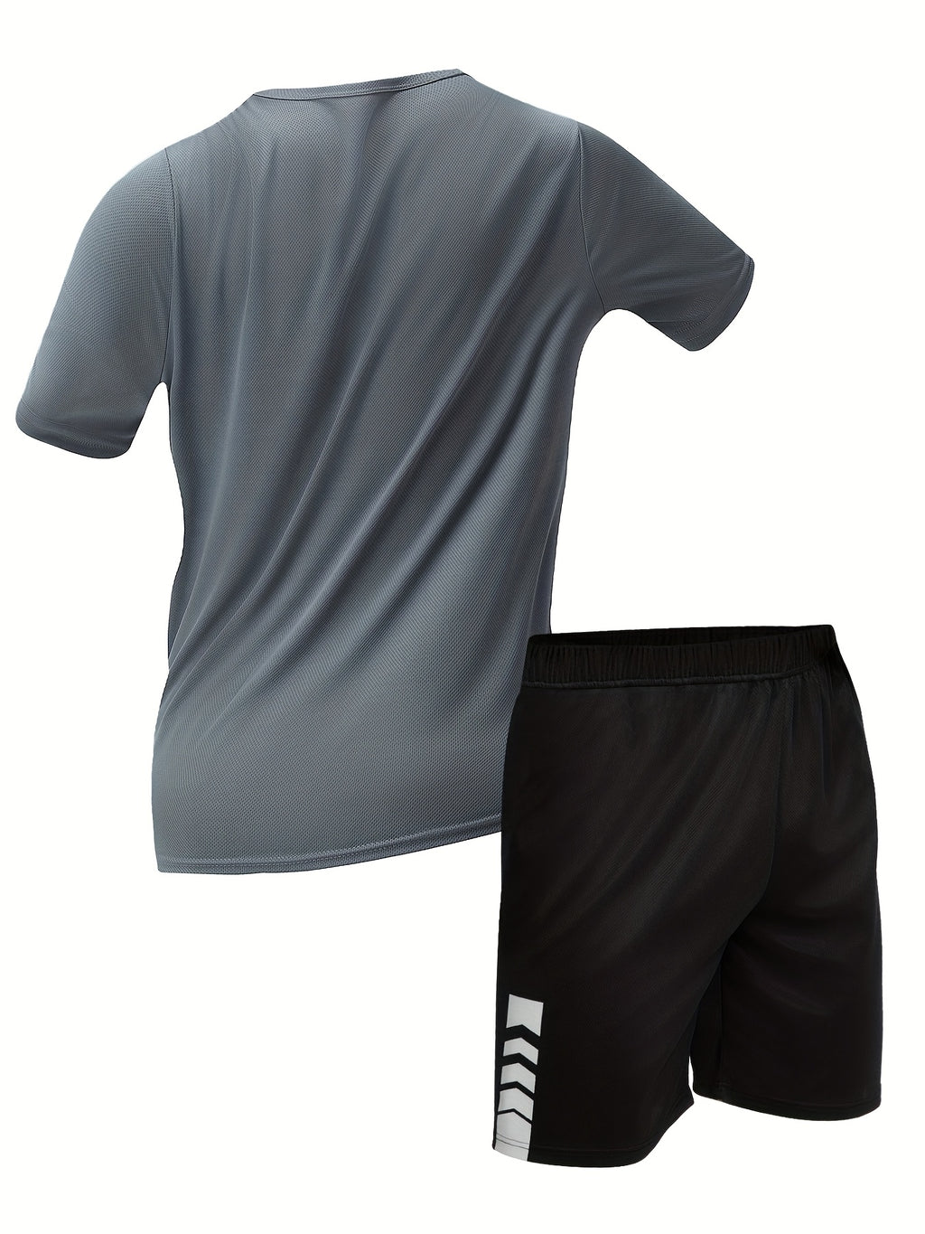 Men's summer casual short sleeve set - sporty Round Neck T-shirt & shorts