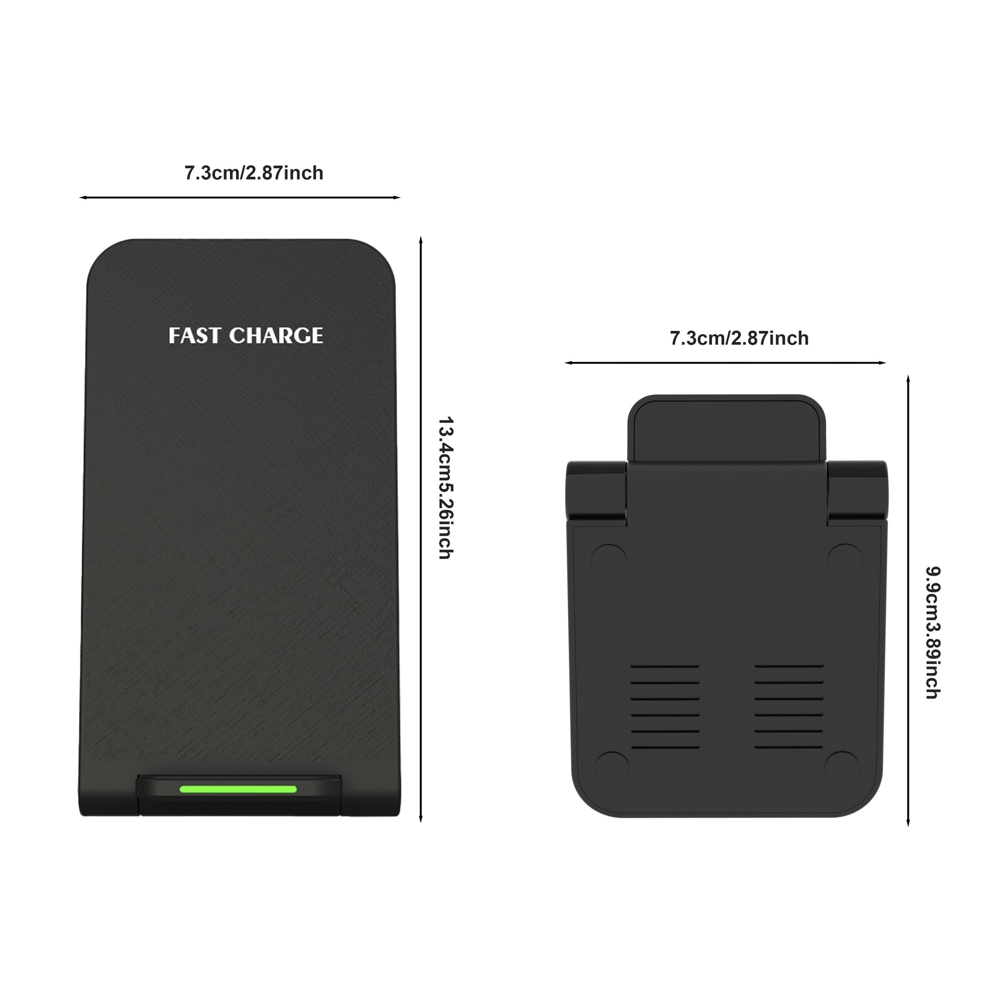 Ultra-slim Wireless Charing Pads with USB Type-C Fast Charging - 15w Qi-compatible for iphone, samsung, and More