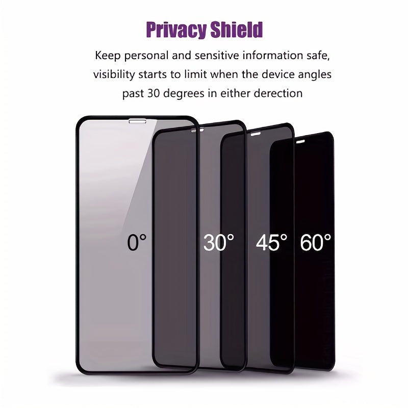 3pcs Full-Coverage Privacy Screen Protectors For iPhone 14/13/12/11 Pro/Xs Max/XR/X/14 Plus/12/13 Mini