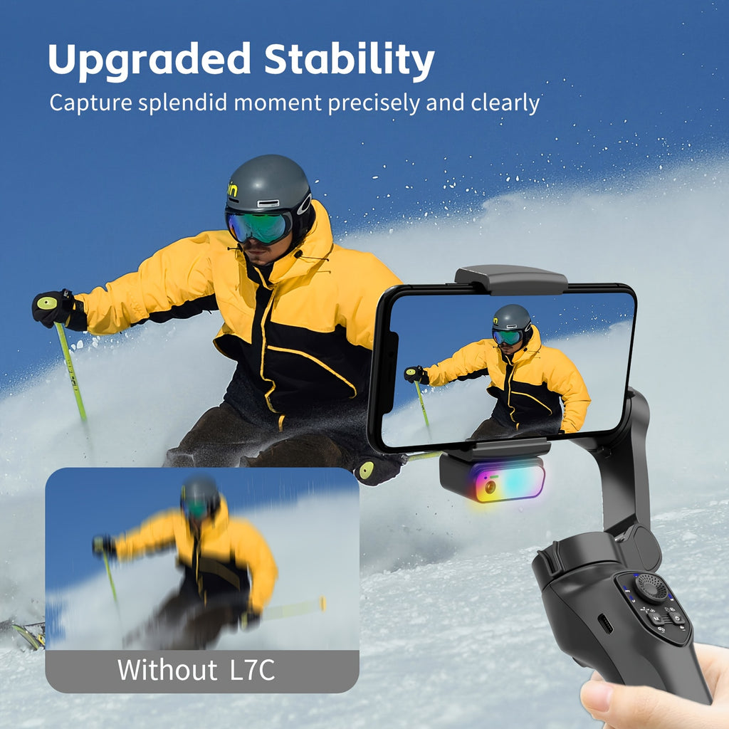 Universal Mobile phone Tripod Head Stabilizer- 360 degrees Rotating Mount with cold shoe for vlogging, Photography & video Recording