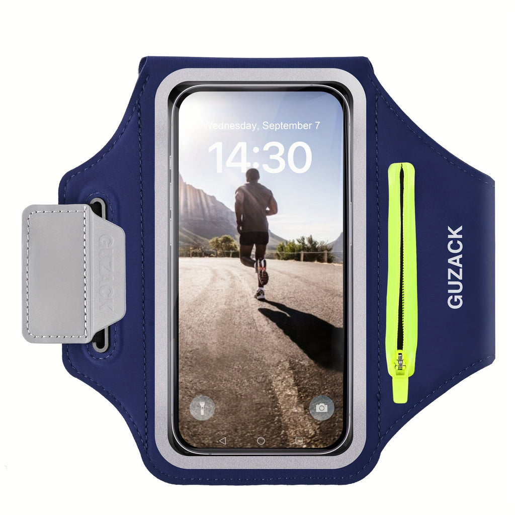 7.0-inch Large Zipper Mobile phone Arm Band with Touchscreen Pocket & Adjustable Strap