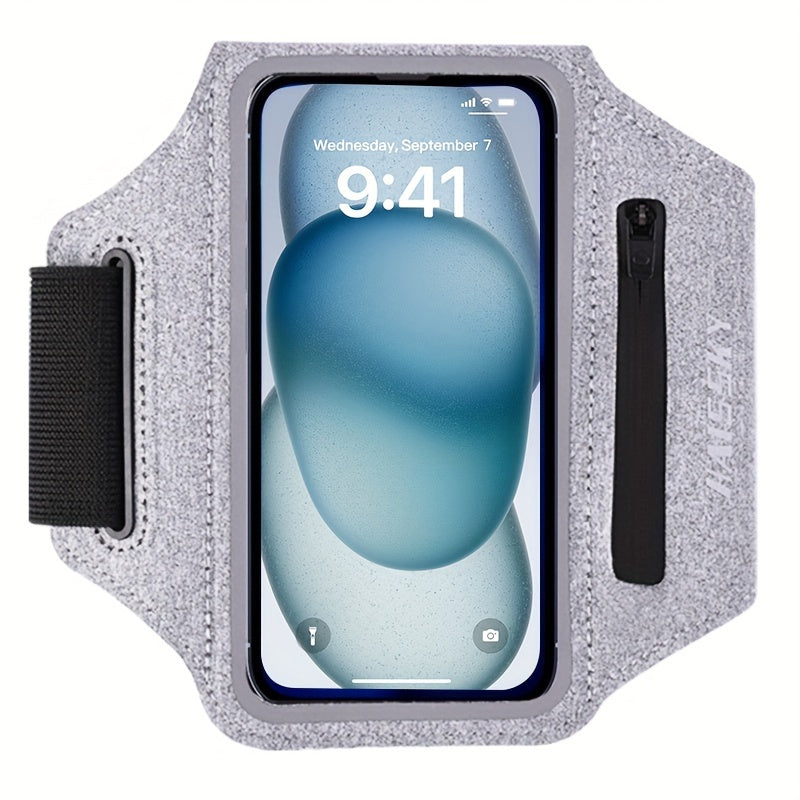 7.0-inch Large Zipper Mobile phone Arm Band with Touchscreen Pocket & Adjustable Strap