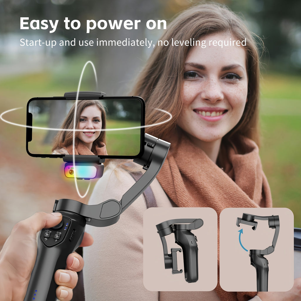 Universal Mobile phone Tripod Head Stabilizer- 360 degrees Rotating Mount with cold shoe for vlogging, Photography & video Recording