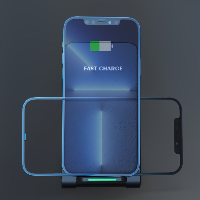 Ultra-slim Wireless Charing Pads with USB Type-C Fast Charging - 15w Qi-compatible for iphone, samsung, and More