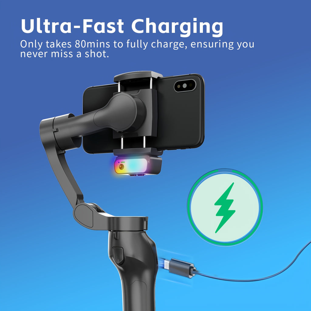 Universal Mobile phone Tripod Head Stabilizer- 360 degrees Rotating Mount with cold shoe for vlogging, Photography & video Recording