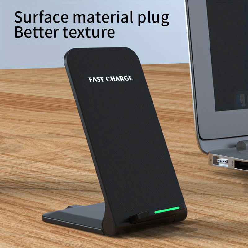 Ultra-slim Wireless Charing Pads with USB Type-C Fast Charging - 15w Qi-compatible for iphone, samsung, and More