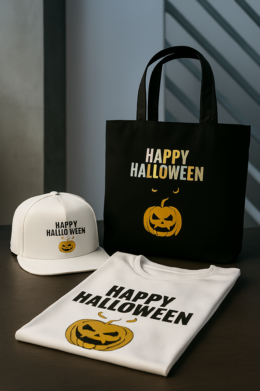 Halloween Exclusive Bundle - T-Shirt, Cap & Ceramic Mug 11oz - Unisex Limited Edition Gift Set for Parties & Events