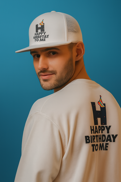 "Happy Birthday To Me” Exclusive Combo – Premium Sweatshirt & Cap Set | Limited Edition Birthday Gift