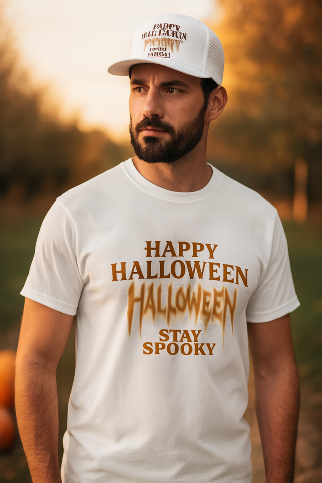 Halloween T-Shirt & Cap Set – “Stay Spooky” Limited Edition | Perfect Halloween Outfit