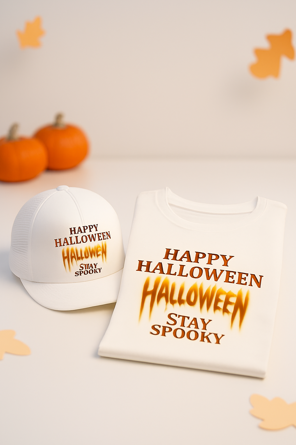 Halloween T-Shirt & Cap Set – “Stay Spooky” Limited Edition | Perfect Halloween Outfit