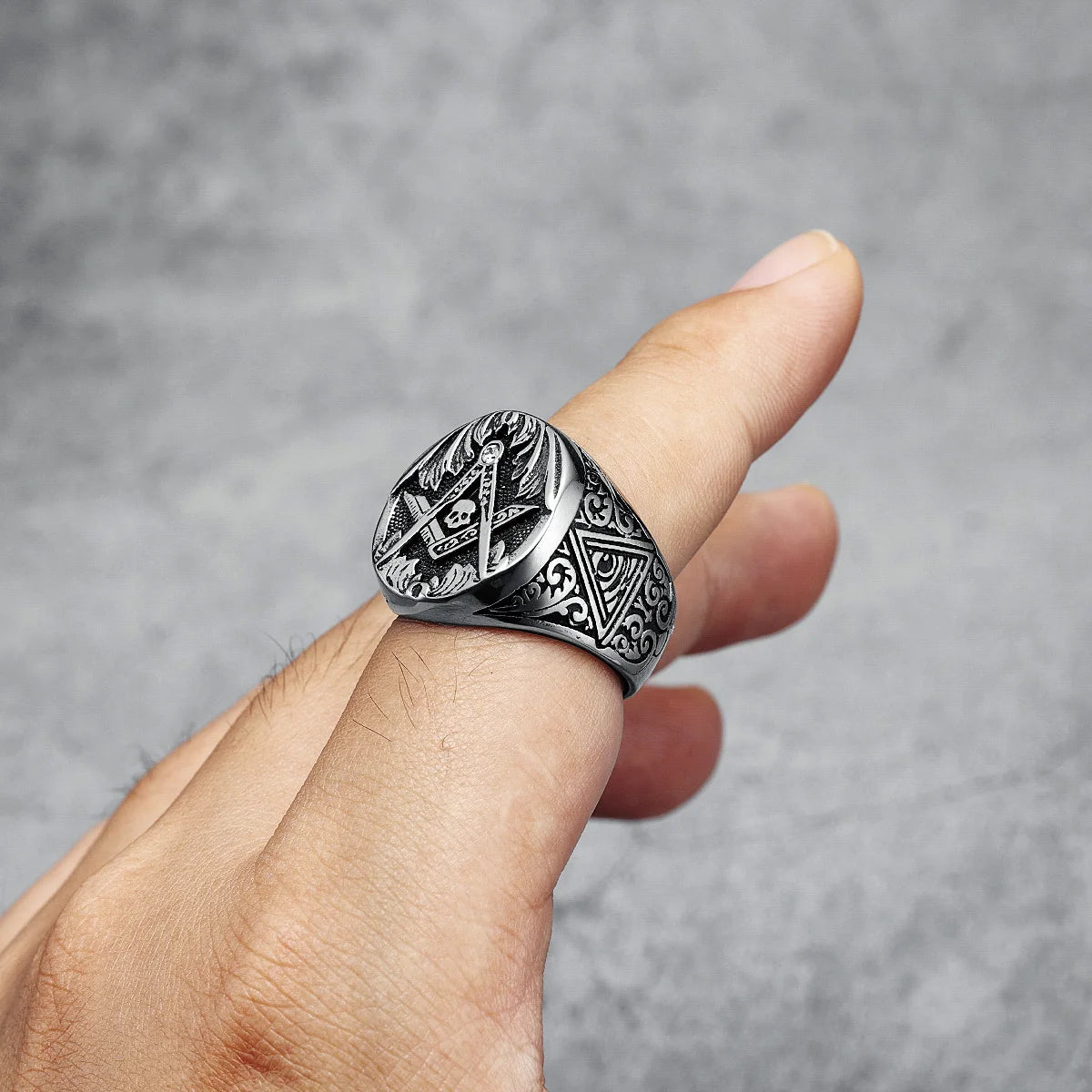 Masonic Skull Ring
