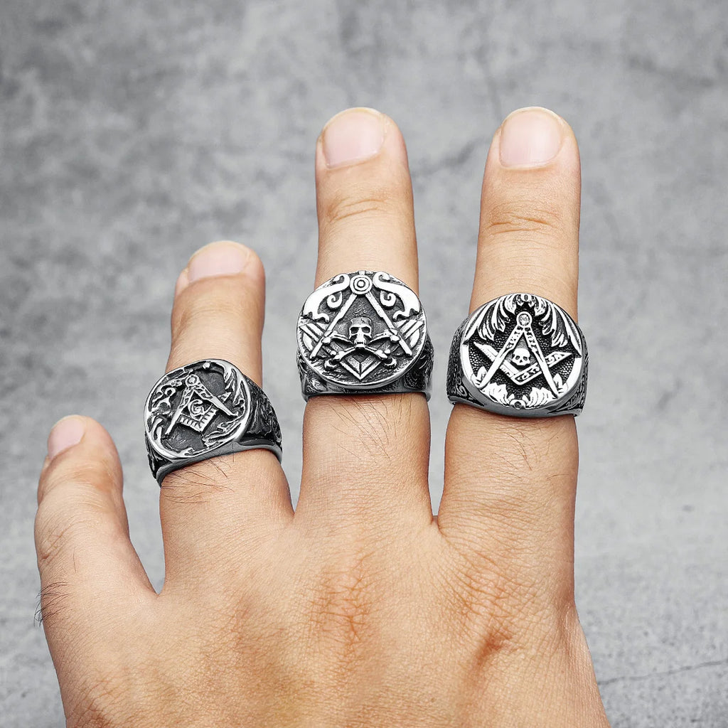 Masonic Skull Ring