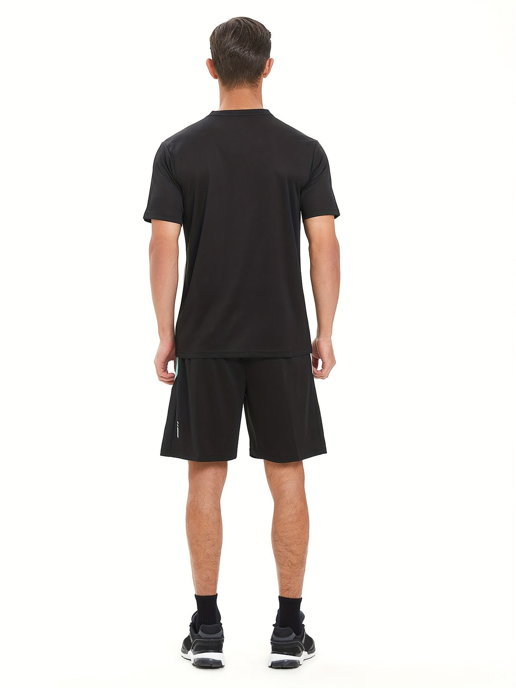 Men's Quick-Dry sportswear set - Short and Long sleeve Top & Shorts for Running &Gym
