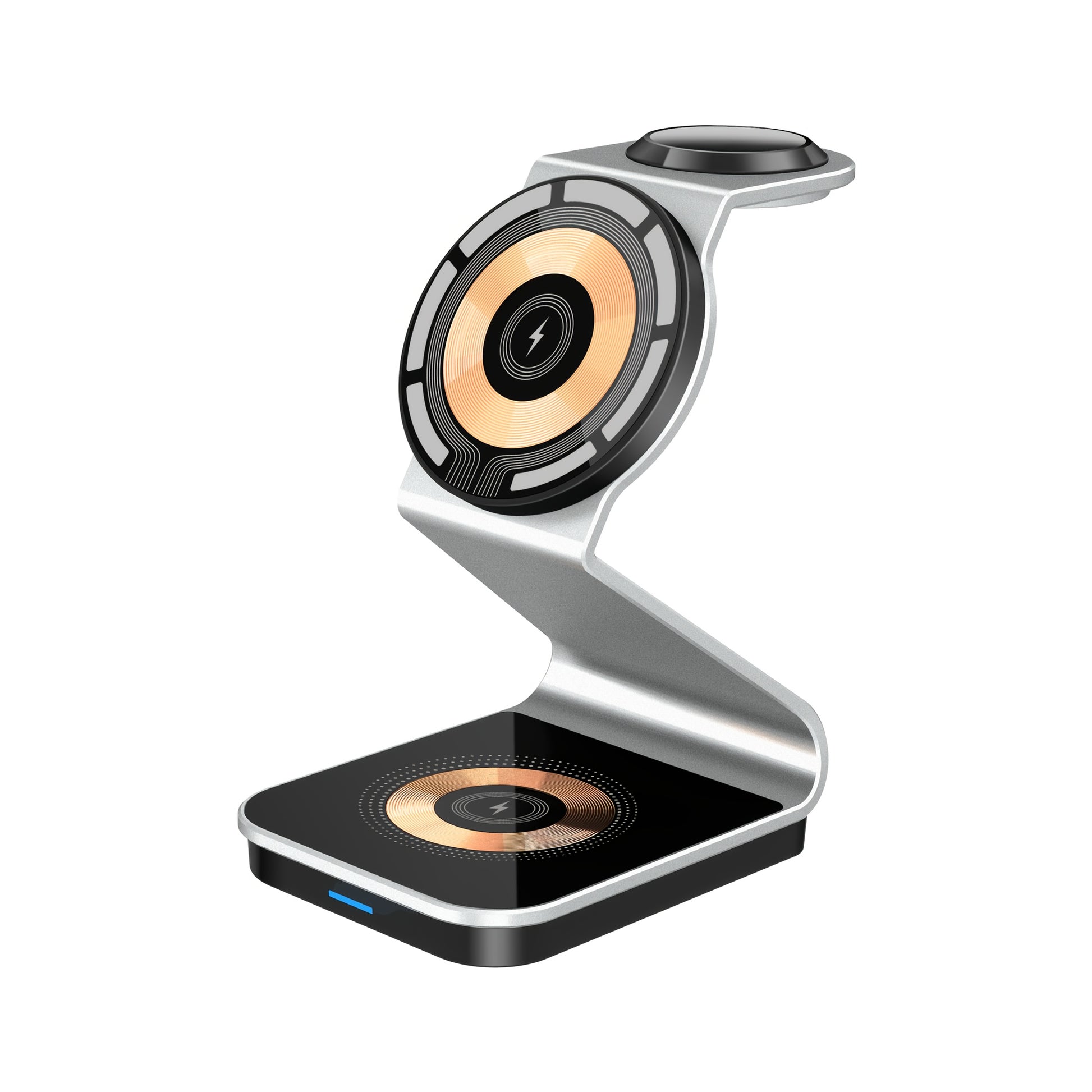 3in 1 Magnetic Wireless Charger, Fast Charging Station for your smartphones, smartwatches, and earbuds