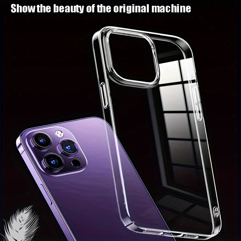 Transparent Clear Phone Case For IPhone 15 14 13 12 11 Pro Max Plus Phone Back Cover Transparent Shockproof Cover
