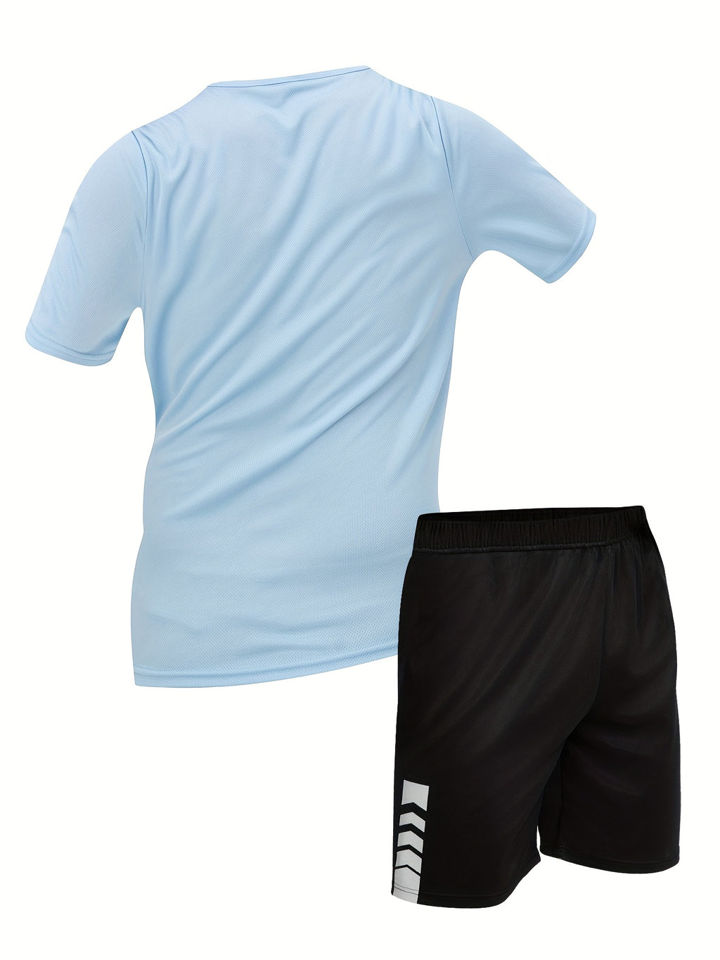 Men's summer casual short sleeve set - sporty Round Neck T-shirt & shorts