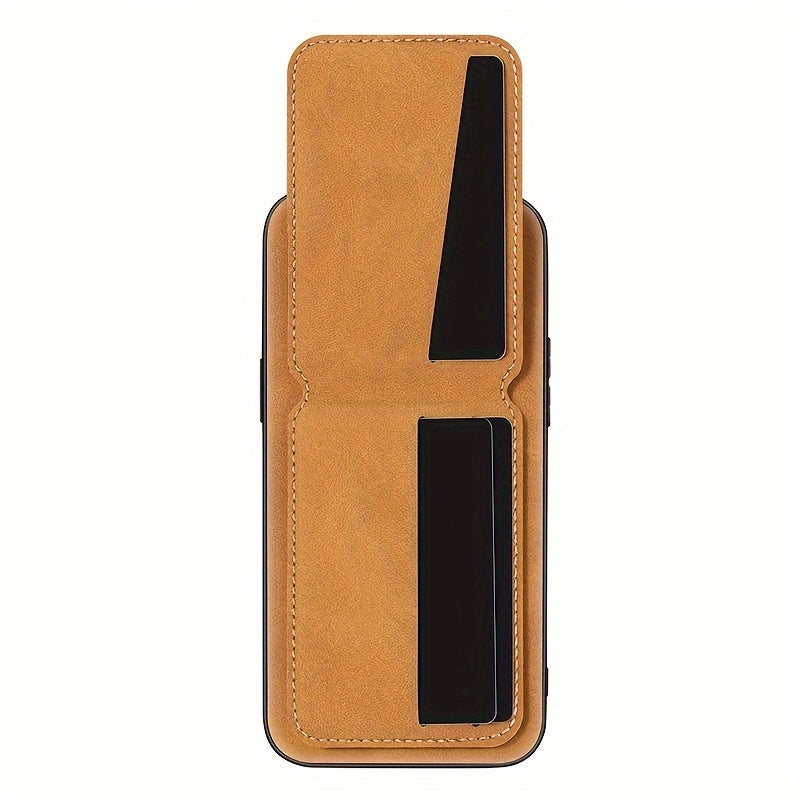 Premium synthetic Faux Leather Wallet Case with Card Holder and stand for iphone 11-16 pro max
